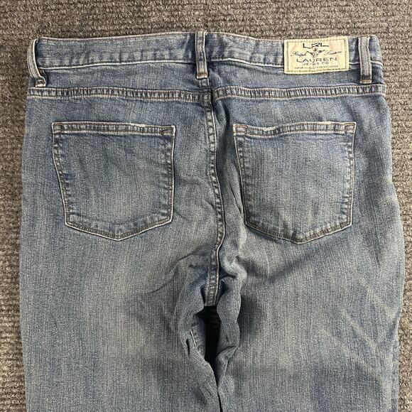 Y2K Womens Lauren Ralph Lauren Sraight Leg Medium Wash Denim Jeans W32xL29 - Picture 4 of 7